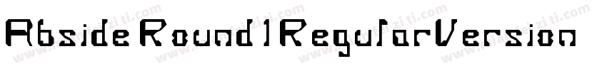 Abside Round 1 RegularVersion 1000字体转换